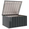 vidaXL Garden Storage Box Black 101 x 82 x 50 cm Steel