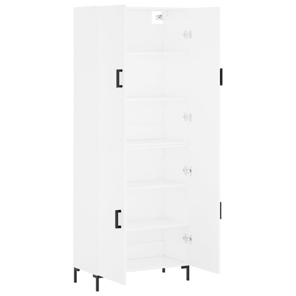 vidaXL Highboard White 69.5x34x180 cm Engineered Wood