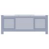 vidaXL MDF Radiator Cover Grey 205 cm