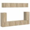 vidaXL TV Cabinet Set Wall-mounted 5 pcs Sonoma Oak Engineered Wood
