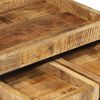 vidaXL Nesting Coffee Tables 3 pcs Solid Rough Mango Wood and Iron