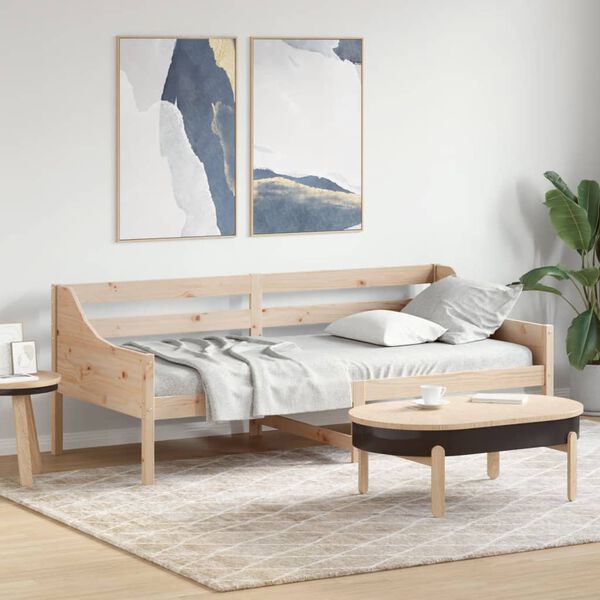 vidaXL Day Bed without Mattress 90x200 cm Solid Wood Pine