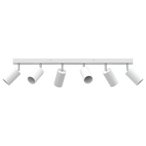 vidaXL Ceiling Spotlight with Spotlights White 73 x 6 x 16 cm Metal