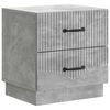 vidaXL Bedside Cabinet with Drawer Concrete Grey 43 x 34.5 x 44.5 cm