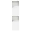 vidaXL Corner Cabinet White 25.5 x 25 x 102 cm Engineered Wood