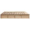 vidaXL Bed Frame Brown 180 x 200 cm Solid Pine Wood