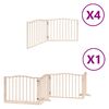 vidaXL Dog Gate with Door Foldable 12 Panels 960 cm Poplar Wood