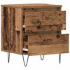 vidaXL Bedside Cabinet Old wood 40 x 35 x 50 cm Engineered wood