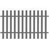 vidaXL Picket Fence WPC 200x120 cm