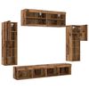 vidaXL TV Cabinet Set Wall-mounted 6 pcs Old wood Engineered wood
