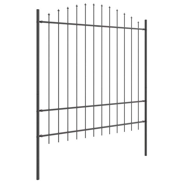 vidaXL Garden Fence Grey 1360 x 175 cm