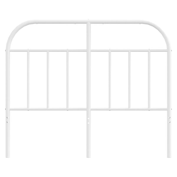 vidaXL Metal Headboard White 120 cm