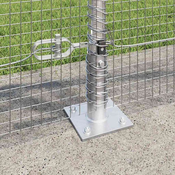 vidaXL Fence Post Silver 50 x 1 m (16 x 16 mm mesh) Steel