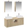 vidaXL Bathroom Cabinet Set 5 pcs Sonoma Oak Engineered Wood