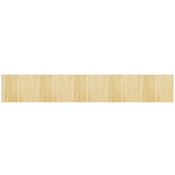 vidaXL Rug Rectangular Light Nature 80x500 cm Bamboo