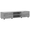 vidaXL TV Cabinet Set with Drawer FLORIN Grey Sonoma Engineered Wood