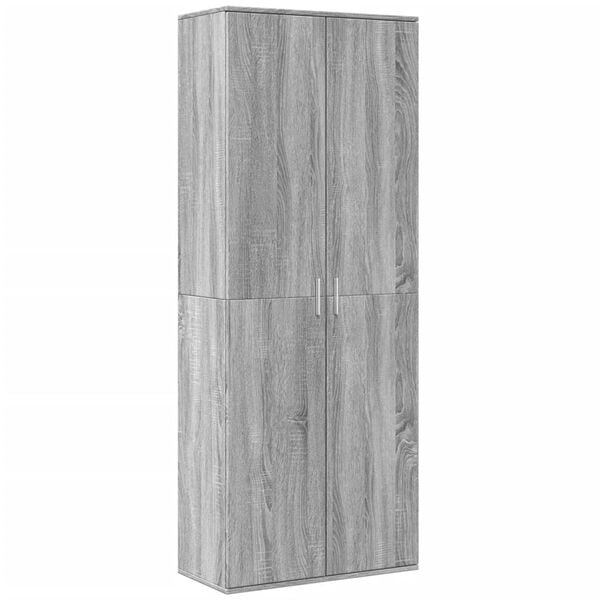 vidaXL Highboard Grey Sonoma 70x35x180 cm Engineered Wood