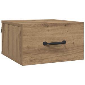 vidaXL Bedside Cabinet Artisian Oak 35 x 35 x 20 cm Engineered Wood