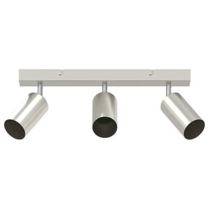 vidaXL Ceiling Spotlight with Spotlights Nickel 38 x 6 x 16 cm Metal
