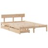 vidaXL Bed Frame without Mattress 140x190 cm Solid Wood Pine
