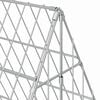 vidaXL Chicken Cage Silver 650 x 100 x 85 cm Galvanised Steel