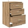 vidaXL Bedside Cabinet Artisan Oak 40 x 40 x 63 cm Engineered Wood