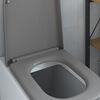 vidaXL Toilet Seat Grey 47.5 x 35 x 3.6 cm Duroplast