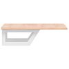 vidaXL Basin Shelf Wall Mounted Steel and Solid Wood Oak