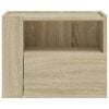 vidaXL Wall-mounted Bedside Cabinets 2 pcs Sonoma Oak 45x30x35 cm