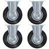 vidaXL Fixed Casters 4 pcs 125 mm