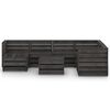vidaXL 8 Piece Garden Lounge Set Grey Impregnated Pinewood