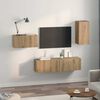 vidaXL TV Cabinet Set with Drawer 4 pcs Artisan oak 30.5 x 30 x 60 cm