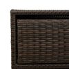 vidaXL Garden Storage Cabinet Brown 55x59x80 cm Poly Rattan