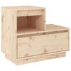 vidaXL Bedside Cabinet 60x34x51 cm Solid Wood Pine