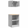 vidaXL Garage Cabinets 2 pcs Grey Sonoma Engineered Wood