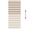 vidaXL Zebra Blind Sand Brown 115x230 cm Fabric Width 110.9 cm Polyester