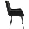 vidaXL Dining Chairs 2 pcs Black Velvet