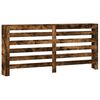 vidaXL Radiator Cover Smoked Oak 175x20x82 cm Engineered Wood