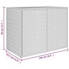 vidaXL Garden Storage Cabinet Grey 100x55.5x80 cm Poly Rattan