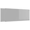 vidaXL Kitchen Backsplash 2 pcs Light Grey 120 x 50 cm Tempered Glass
