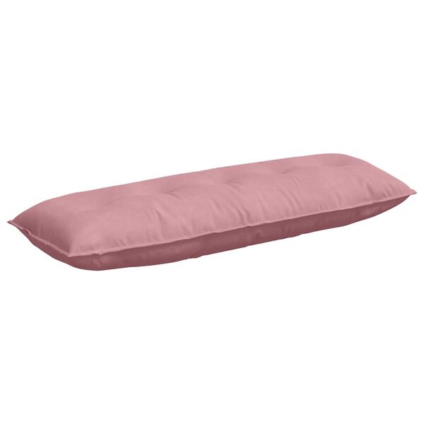 vidaXL Back Pillow Pink 140 x 50 cm Corduroy Fabric