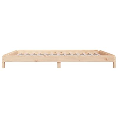 vidaXL Stack Bed 75x190 cm Small Single Solid Wood Pine