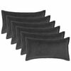 vidaXL Cushion Cover 6 pcs HOUTEN Dark Grey 40 x 80 cm Boucl&eacute;