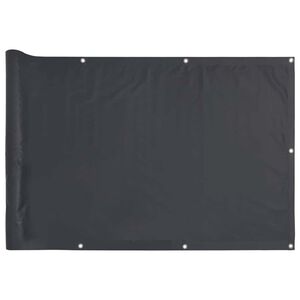 vidaXL Balcony Privacy Screen Anthracite 300x75 cm PVC