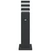 vidaXL Outdoor Floor Lamp with Sensor Black 50 cm Aluminium