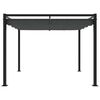 vidaXL Garden Gazebo with Retractable Roof Anthracite 3x3 m Steel