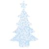 vidaXL Christmas Tree with 100 LEDs Cold white 120 cm Acrylic