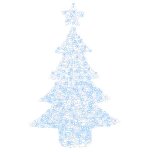 vidaXL Christmas Tree with 100 LEDs Cold white 120 cm Acrylic