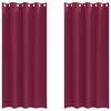 vidaXL Blackout Curtains with Rings 2 pcs Wine Red 245 x 140 cm