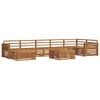 vidaXL Sofa Sets 8 pcs Natural Solid Acacia Wood